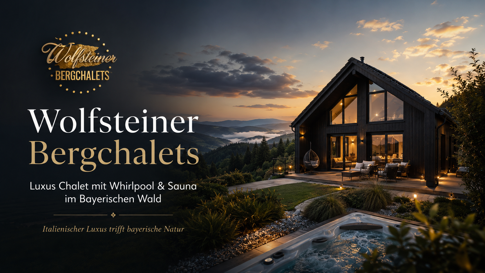 Wolfsteiner Bergchalets mit Chalet, Whirlpool und Panorama im Bayerischen Wald